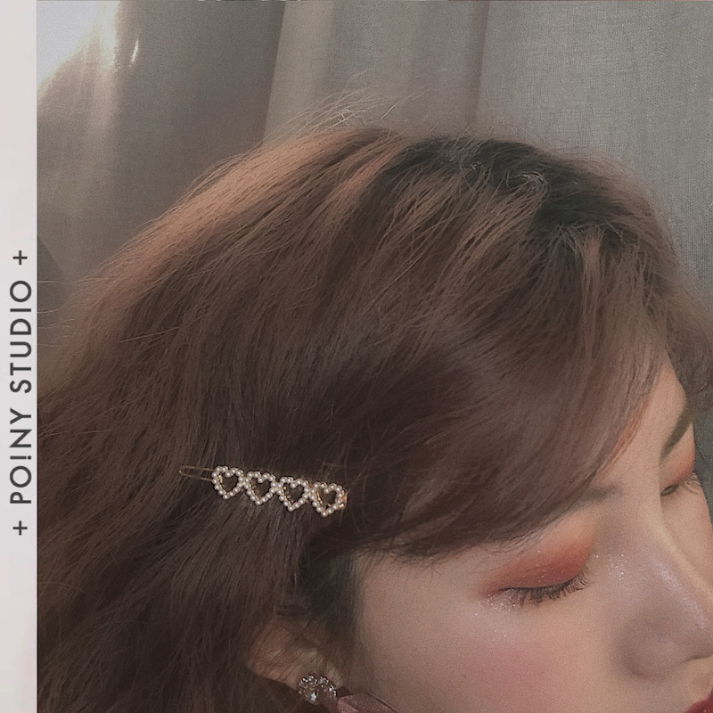 Clamp headdress simple style pearl more loving lady exquisite cute daily girl hair hair clip