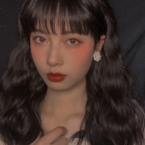 PO NY original white gentle flowers pure lovely sweet Japanese lady earrings resin earrings female ear clip