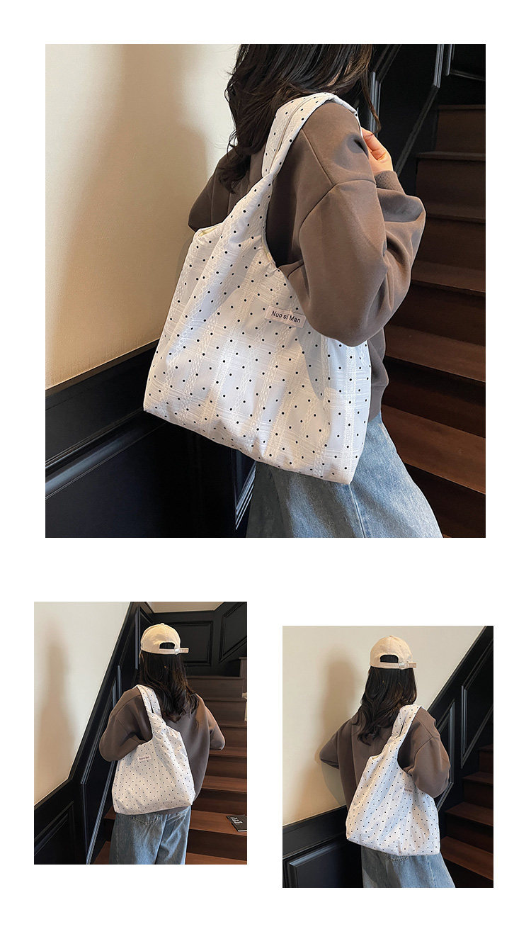 Borsa tote in tela da donna, borsa a secchiello a tracolla_voghion.com