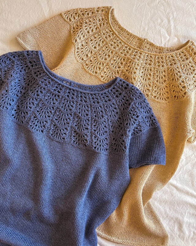 Chinese Waffle Tee Summer Style Hollow Knit Short Sleeve Sweater Knitting Text and Diagram Tutorial
