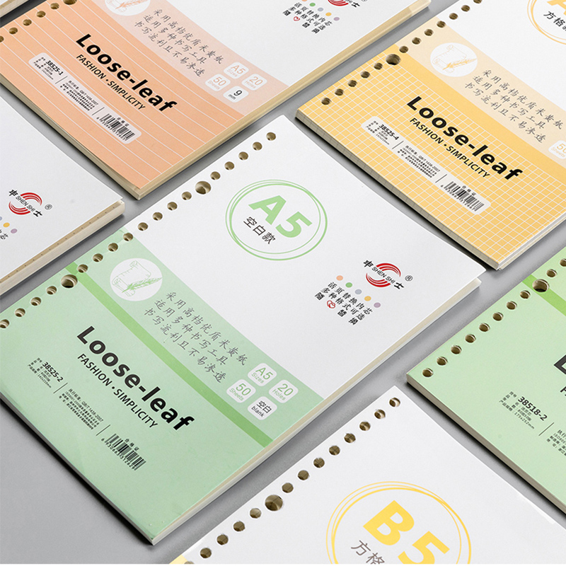 Loose Leaf Notebook B5 Cornell Wrong Title This detachable Grid coil This 26 hole can be detached with a replacement Core A5 Notebook Custom logo Thickened Brief Little Fresco College Student Notepad