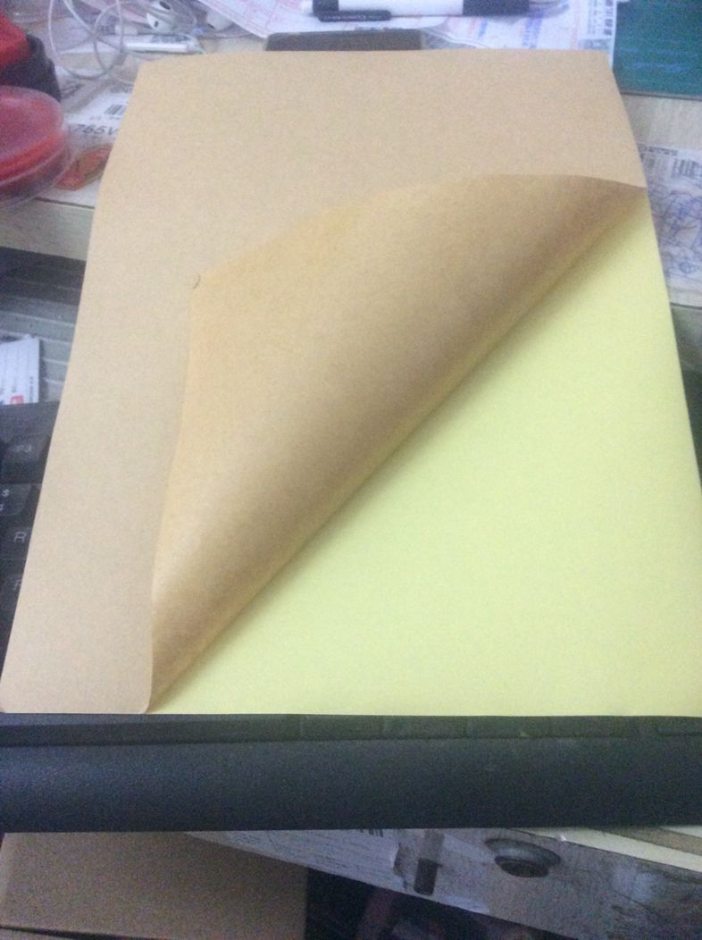 A4 kraft paper carton color writing face adhesive shipping label sticker laser photocopy paper 50 sheets