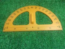  Teacher teaching measuring angle plastic measuring angle ruler 50CM semi-circular measuring angle ruler with handle teaching aid