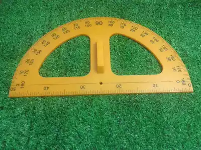  Teacher teaching measuring angle plastic measuring angle ruler 50CM semi-circular measuring angle ruler with handle teaching aid
