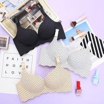 Lingerie suit womens bras gather small chest on top rest sexy and cute girl without marks without steel ring bra thin