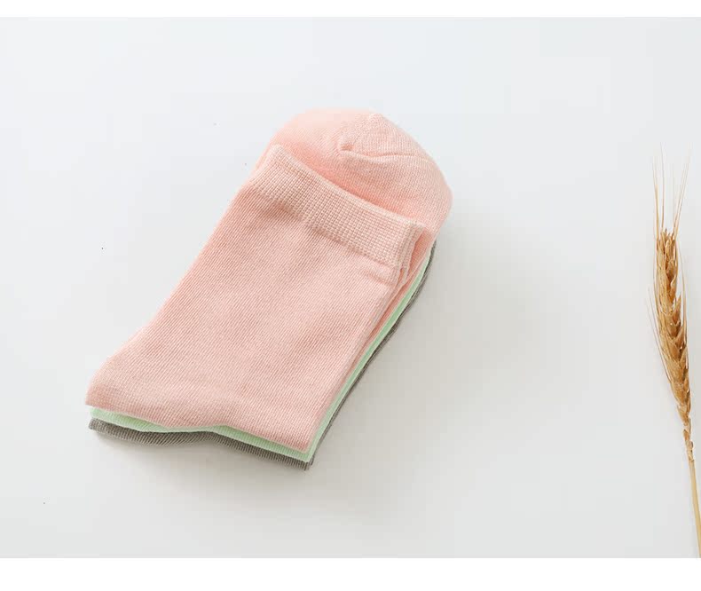 Vớ chân Loto nữ bằng sợi cotton vớ vớ màu rắn trong vớ ống thấm mồ hôi bốn mùa vớ cotton wz tất đùi