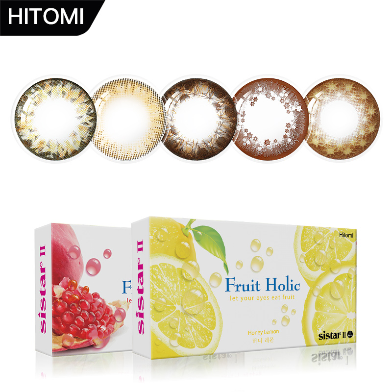 Hitomi希多蜜美瞳半年抛1片装大小直径混血隐形眼镜女韩国进口