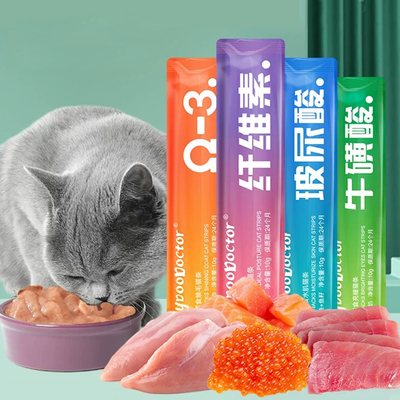 麦都美颜猫条南极磷虾油猫咪零食成猫幼猫无诱食剂宠物猫营养零食