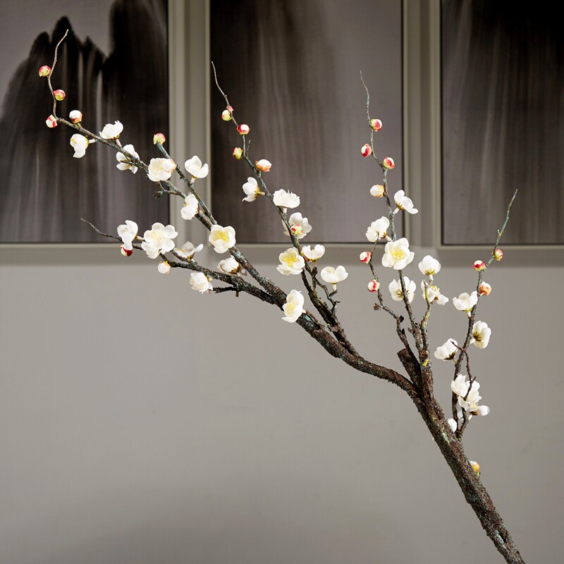 Single simulation of plum-blossom Mai Mai, big branches of flower flower parlour living room wedding flower decoration