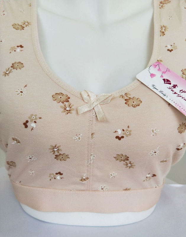 Mùa hè trung niên và người già vest mỏng cộng với chất béo cỡ lớn Lycra cotton bra bra bra mẹ thêm bra lớn