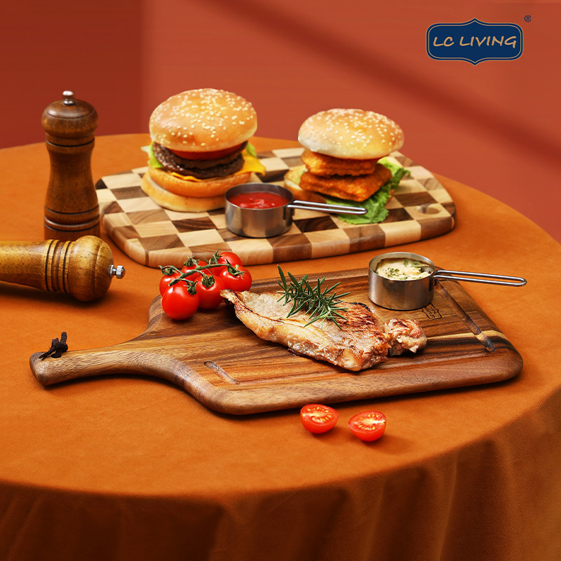 lcliving Thailand Xiangmu Cheswood Cutting Fruit Chopping Kitchen Accessories Board Bread Board Steak Cutting Board Household Cutting Board-Taobao