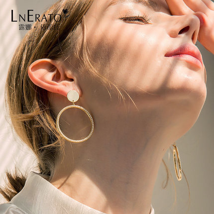 韩国露娜 ins网红耳环防珍珠韩版气质耳坠耳饰