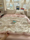 10A Grade Antibacterial Soft Double-Layer Yarn Summer Quilt Air Conditioning Quilt Quilt Core Cotton Yarn Machine Washable Wrinkled Cotton Summer Quilt 3