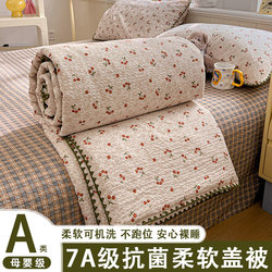 2026 New Model A-Grade Double-Layer Gauze Summer Quilt, Cloud-Soft Cotton Gauze Air-Conditioning Quilt Core, Machine Washable Thin Quilt for Summer 4