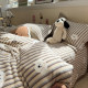 ins Milk Velvet Four-Piece Bedding Set, Bed Sheet, Duvet Cover, Thickened Warm Coral Velvet Flannel Bedding Set 4