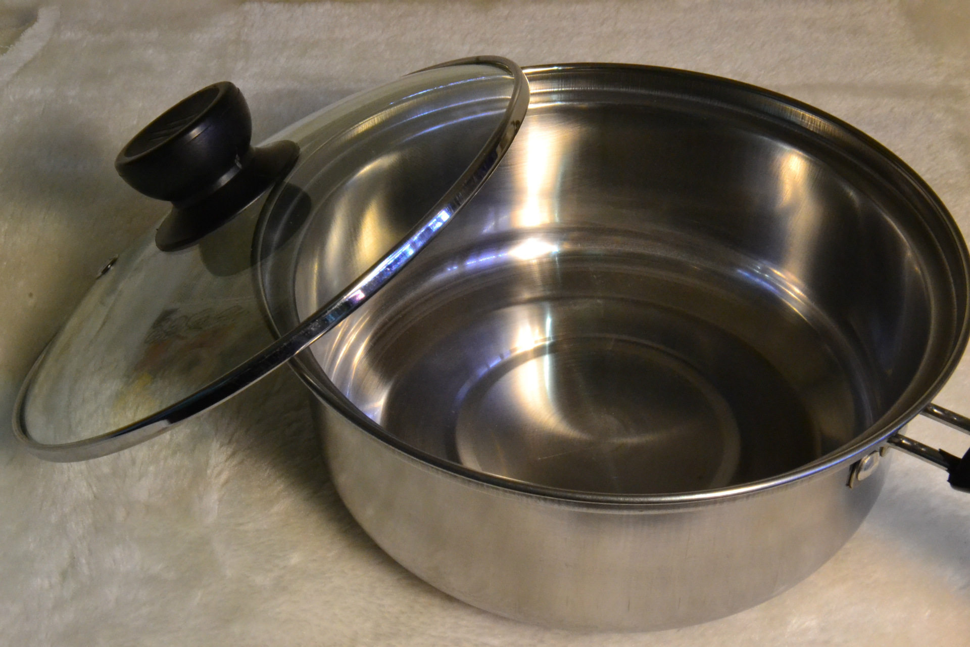 Stainless steel single - handled dairy cooker 16cm 18cm soup pot