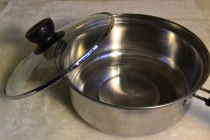 Stainless steel single handle milk pot 16cm 18cm soup pot