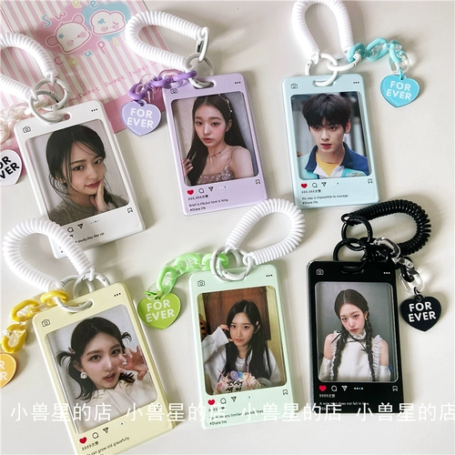 Polaroid, брендовая белая акриловая фоторамка, подвеска, фотография, картхолдер, брелок