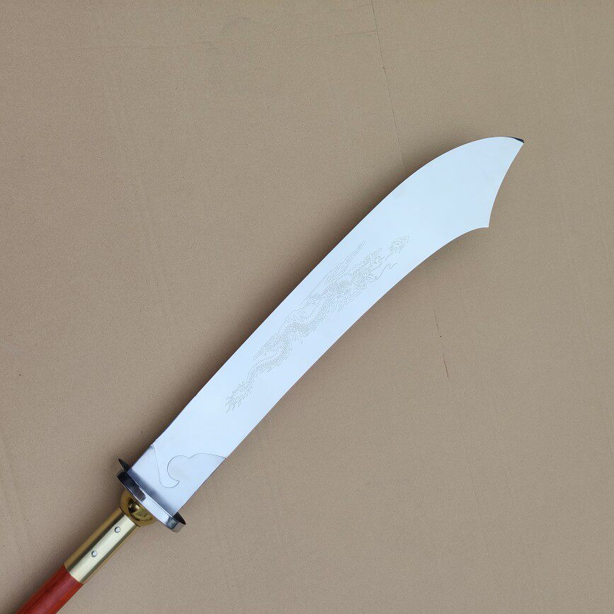 🔥武术爱好者必备：忠武体育朴刀双手带短把刀武术训练刀具✨-更多武术
