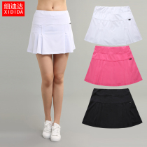 Summer white womens new sports womens badminton tennis trouser skirt quick-drying air-permeable pleated running skirt