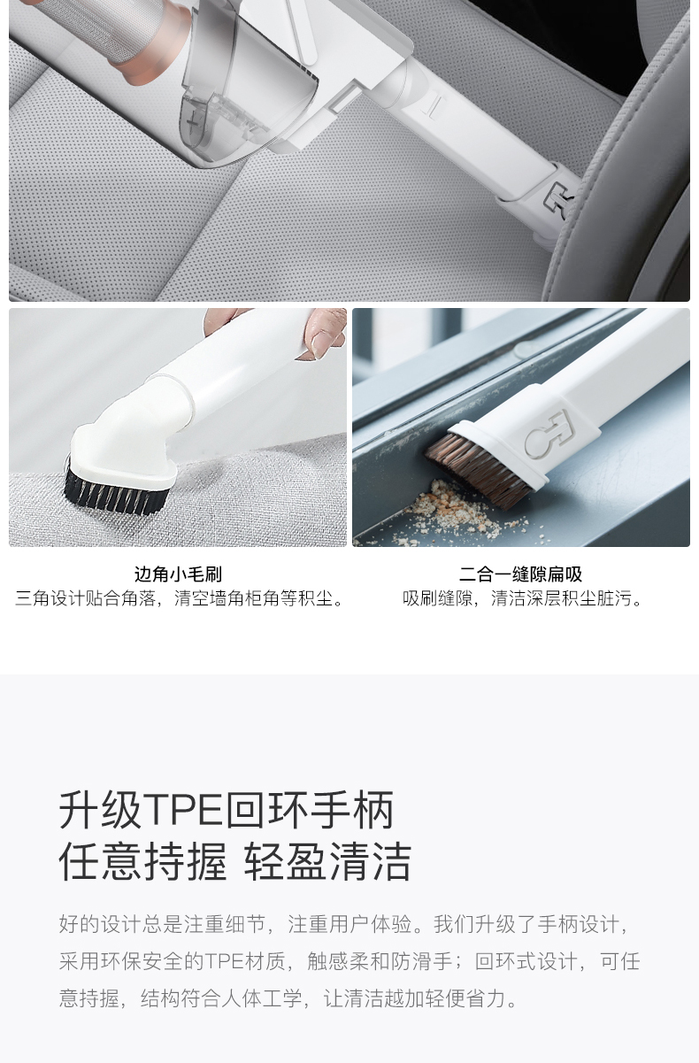 máy hút bụi ô tô tvtazvn Máy hút bụi không dây Delma nhà cầm tay siêu yên tĩnh nhỏ mạnh mẽ công suất cao hạt gạo hút lớn - Máy hút bụi robot hút bụi lau nhà ecovacs