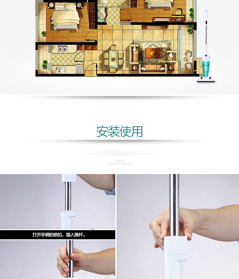 máy thổi bụi mini Máy hút bụi Delma nhà câm cầm tay mạnh mẽ ngoài thảm nhỏ mini công suất cao làm đẹp tóc tạo tác - Máy hút bụi robot hút bụi xiaomi gen 3