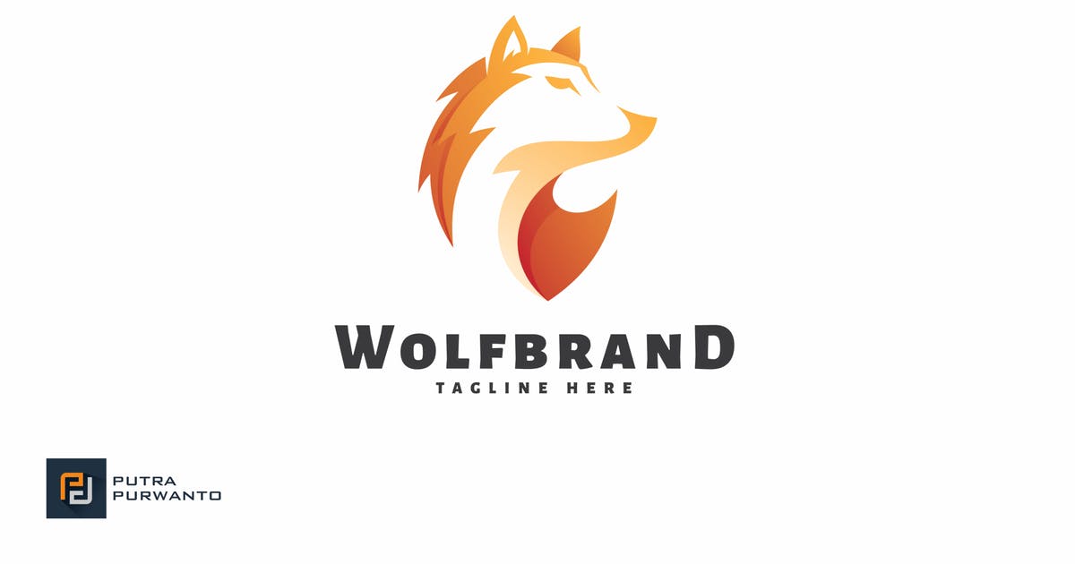 狼动物品牌Logo设计模板 Wolf Brand – Logo Template