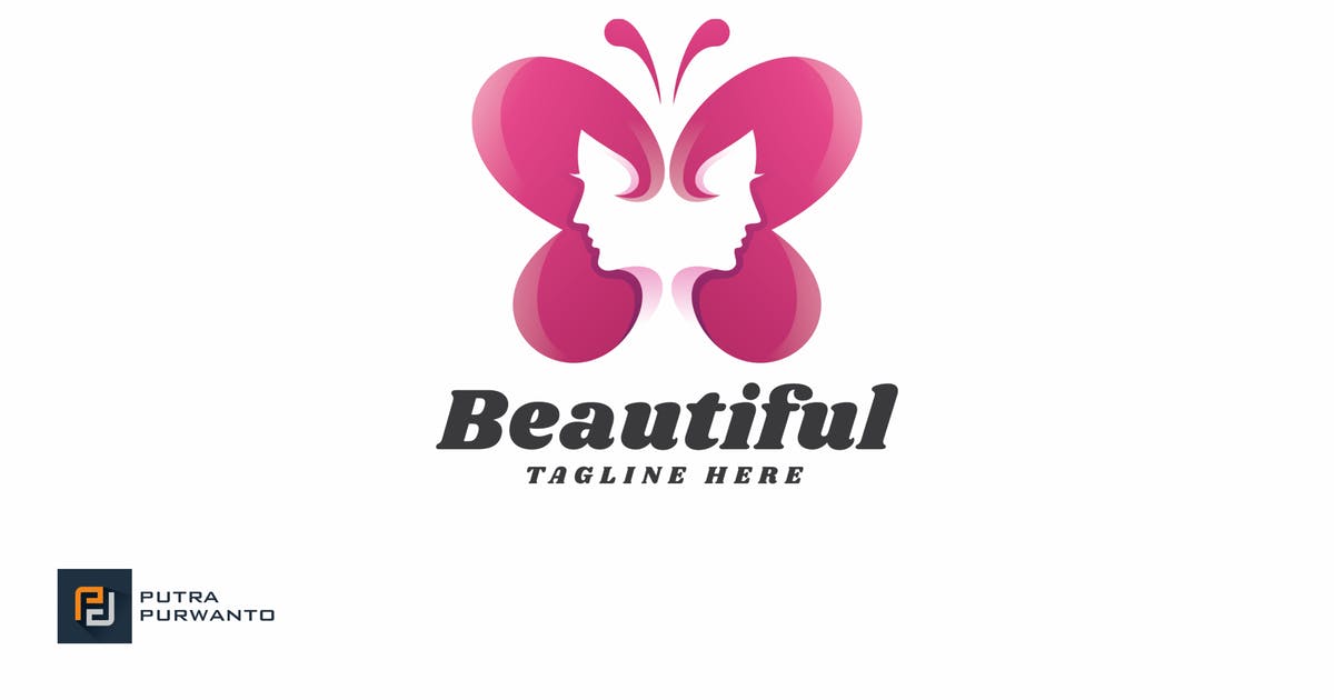 美容护肤品牌Logo设计模板 Beautiful – Logo Template