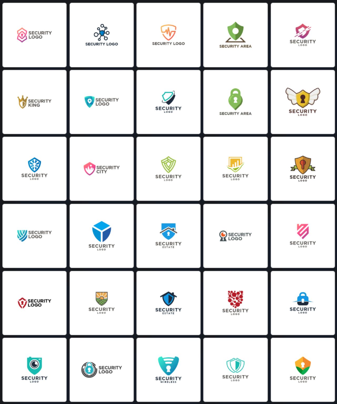 安全标识印花图案LOGO标志徽标ai矢量设计素材插图1