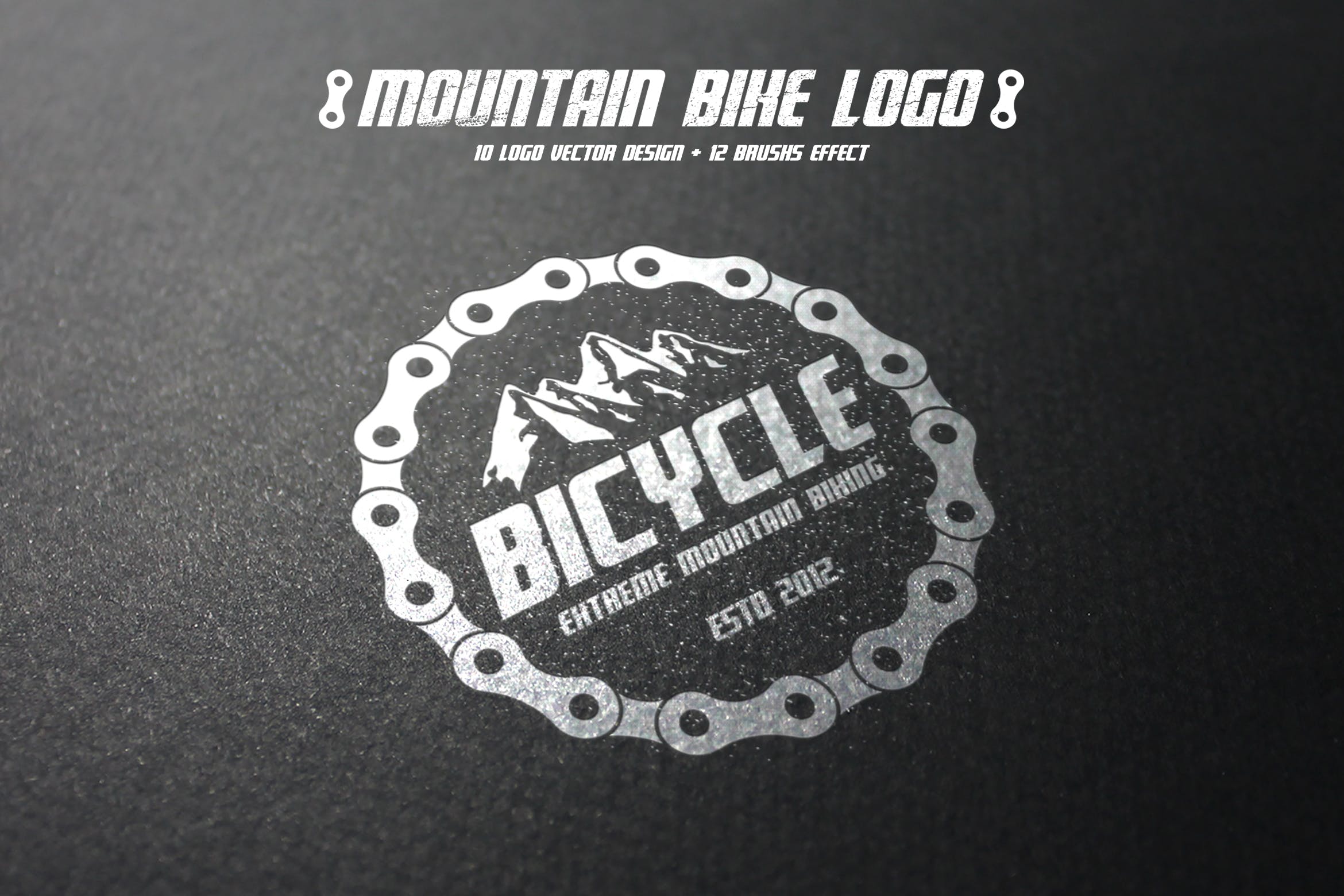 山地车品牌Logo商标设计模板 Mountain Bike Logo