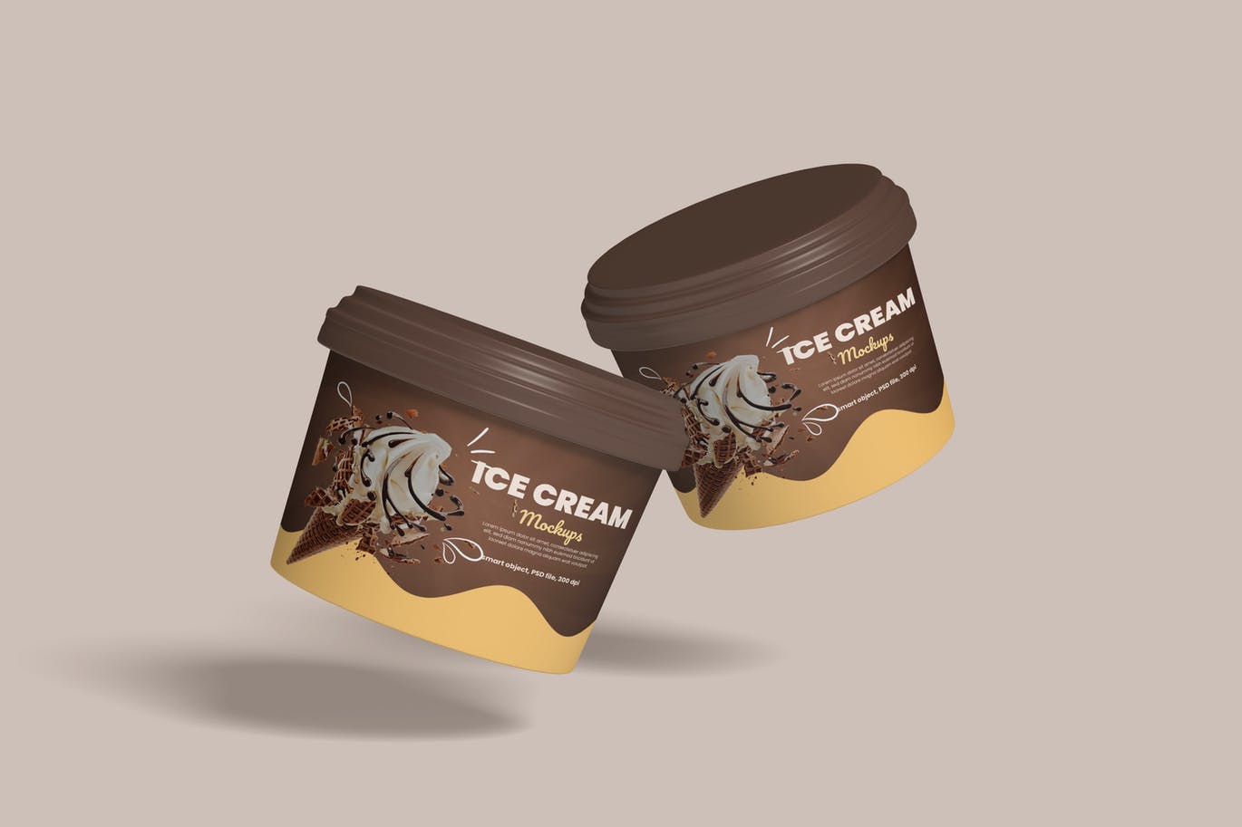 冰淇淋雪糕包装样机模板 Ice Cream Package Mockups