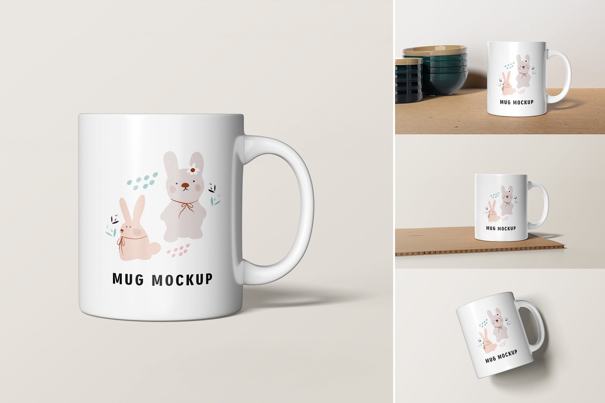 马克杯图案Logo设计样机 Mug Mockup