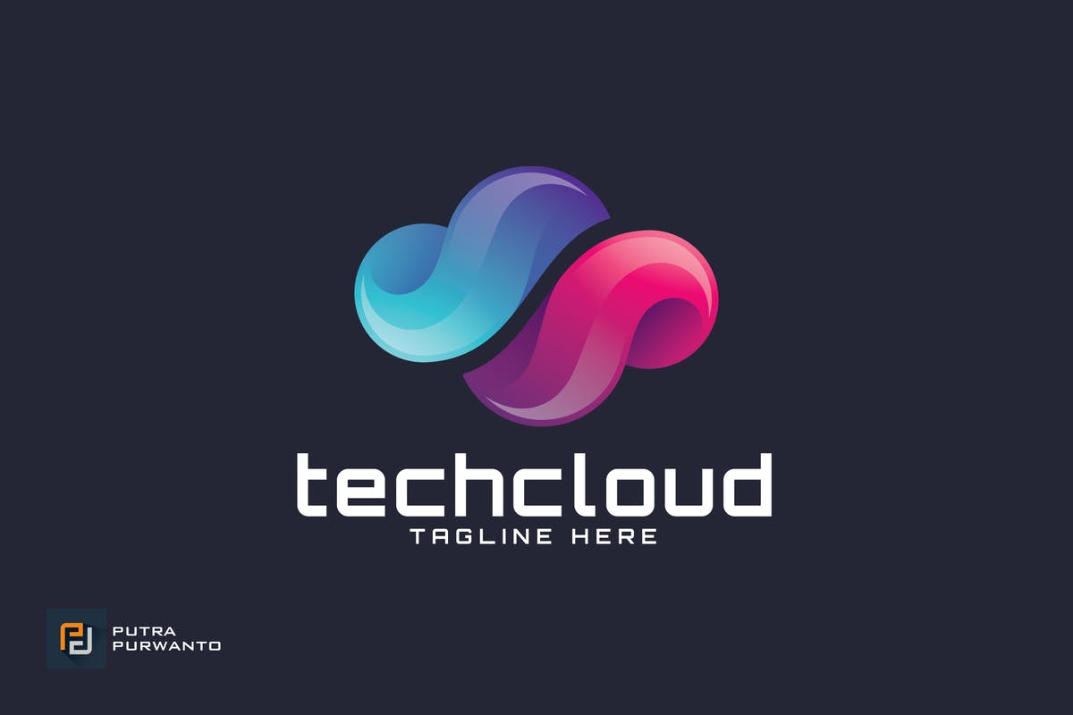 互联网云存储主题Logo设计模板 Techcloud – Logo Template