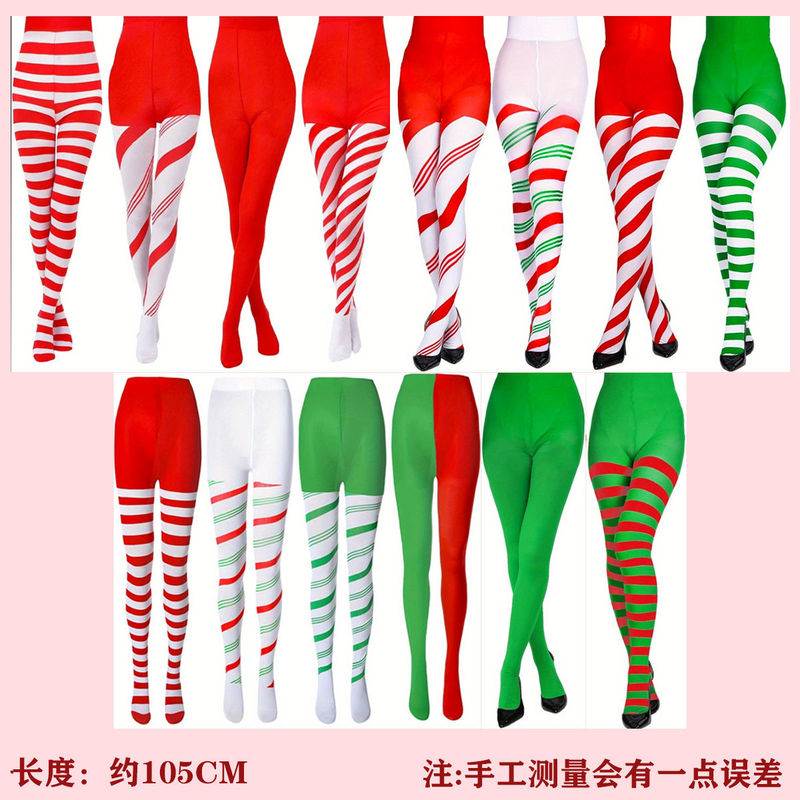 Halloween Striped Tights, Christmas Clown Costume Leggings, Stockings, Over-The-Knee Party Tights Halloween Striped Tights, Christmas Clown Costume Leggings, Stockings, Over-The-Knee Party Tights