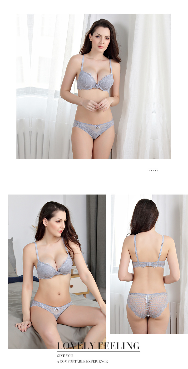JERRIE MOCK Sexy Ren dày Khuôn Cup Cup Bộ ngực nhỏ tập hợp trên đồ lót của phụ nữ áo lót đúc