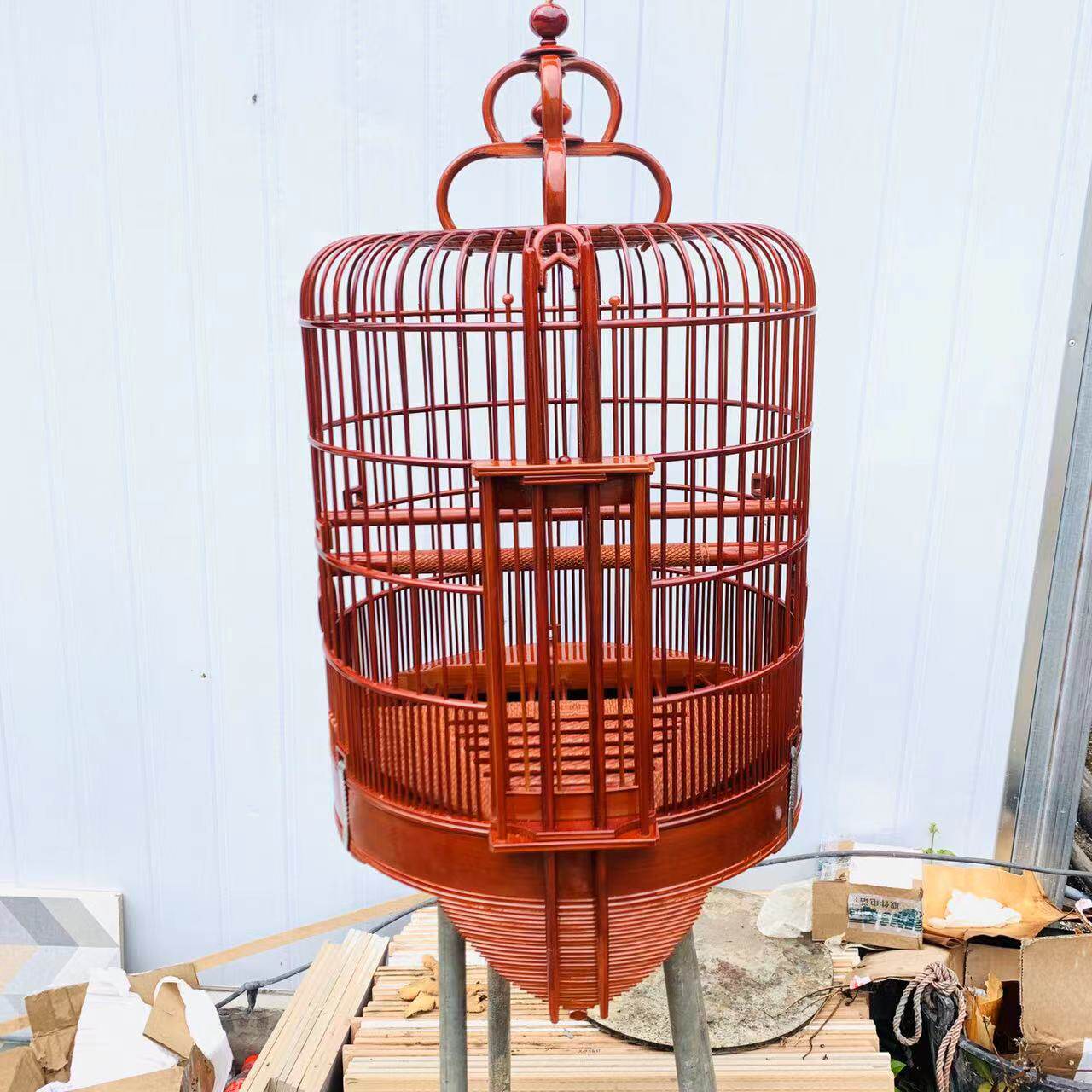 Guanglong Old Bamboo Qingyuan Cage 36cm Guangdong De-bottom Cage, a mid-range cage after a newly upgraded process