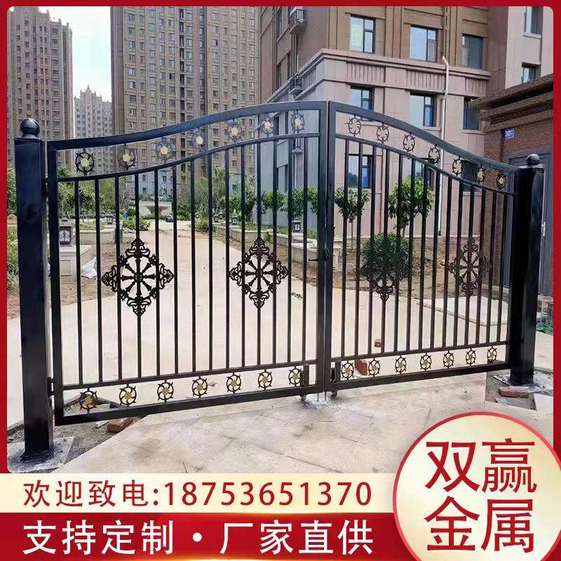 Wrought iron gate villa door wrought iron country wall courtyard double door European garden community yard door can be customized