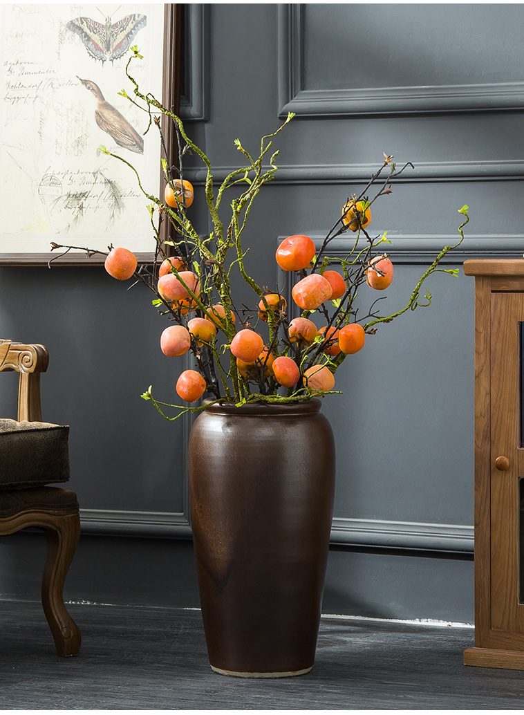 Large vases, jingdezhen ceramic furnishing articles sitting room the hotel Chinese flower arranging dried flowers, porcelain clay restoring ancient ways