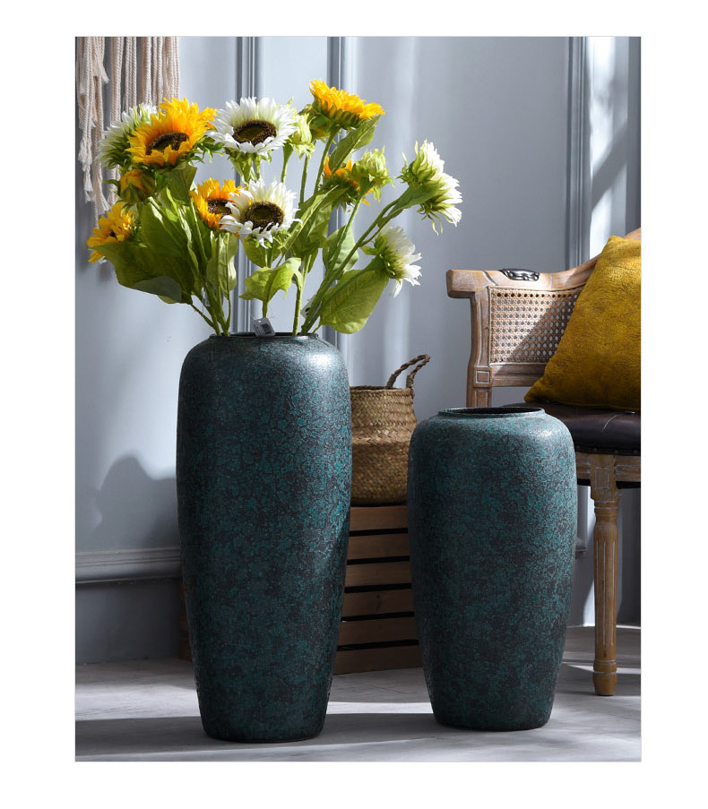 Large vases, dried flower decorations ceramics jingdezhen modern style furnishing articles sitting room ground flower arranging flower decoration