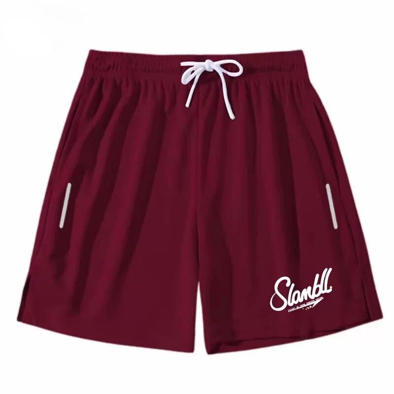 Summer New American-Style Basketball Shorts for Men, Training Running Quarter-Length Shorts, Knee-Length or Shorter, Breathable Sports Shorts, Gym Shorts Summer New American-Style Basketball Shorts for Men, Training Running Quarter-Length Shorts, Knee-Length or Shorter, Breathable Sports Shorts, Gym Shorts