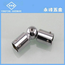Shower room accessories tie rod glass tie rod stainless steel pipe connector corner head free rotation universal pull rod head