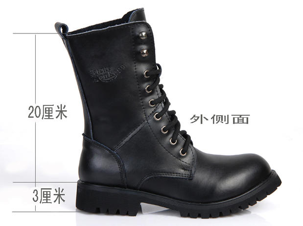 Xu hướng Người Anh gió vài xe máy boots da Hàn Quốc phiên bản của Martin khởi động khởi động quân sự của nam giới mùa hè da xe gắn máy khởi động