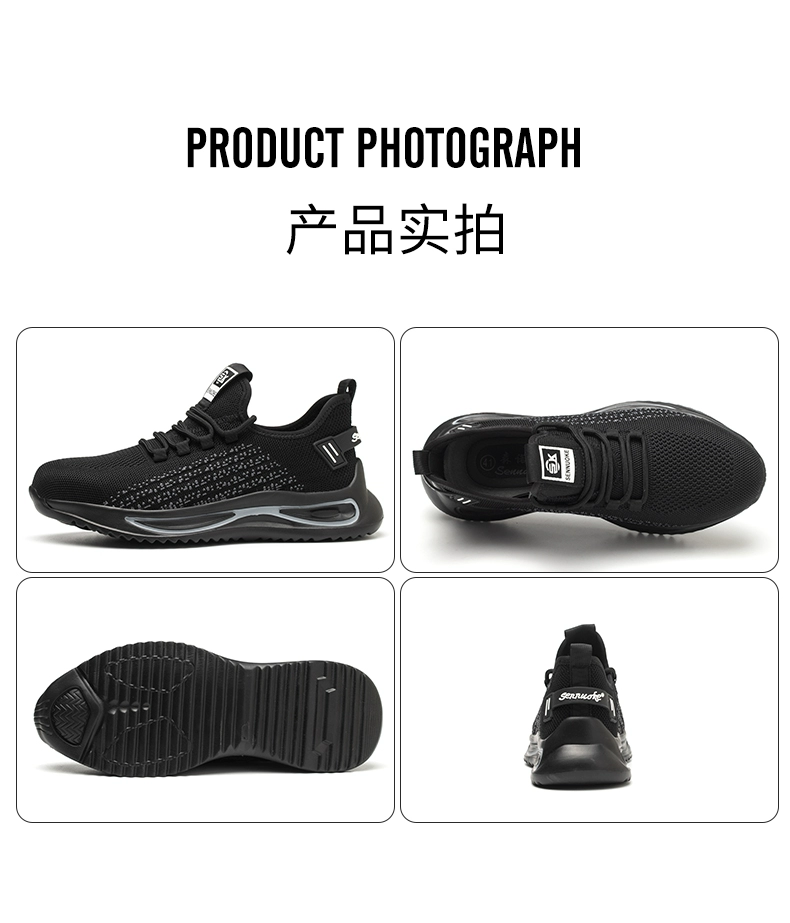 Labor protection shoes for men, lightweight, soft-soled, summer breathable, anti-odor, anti-smash, anti-puncture, old protection with steel plate work insulation