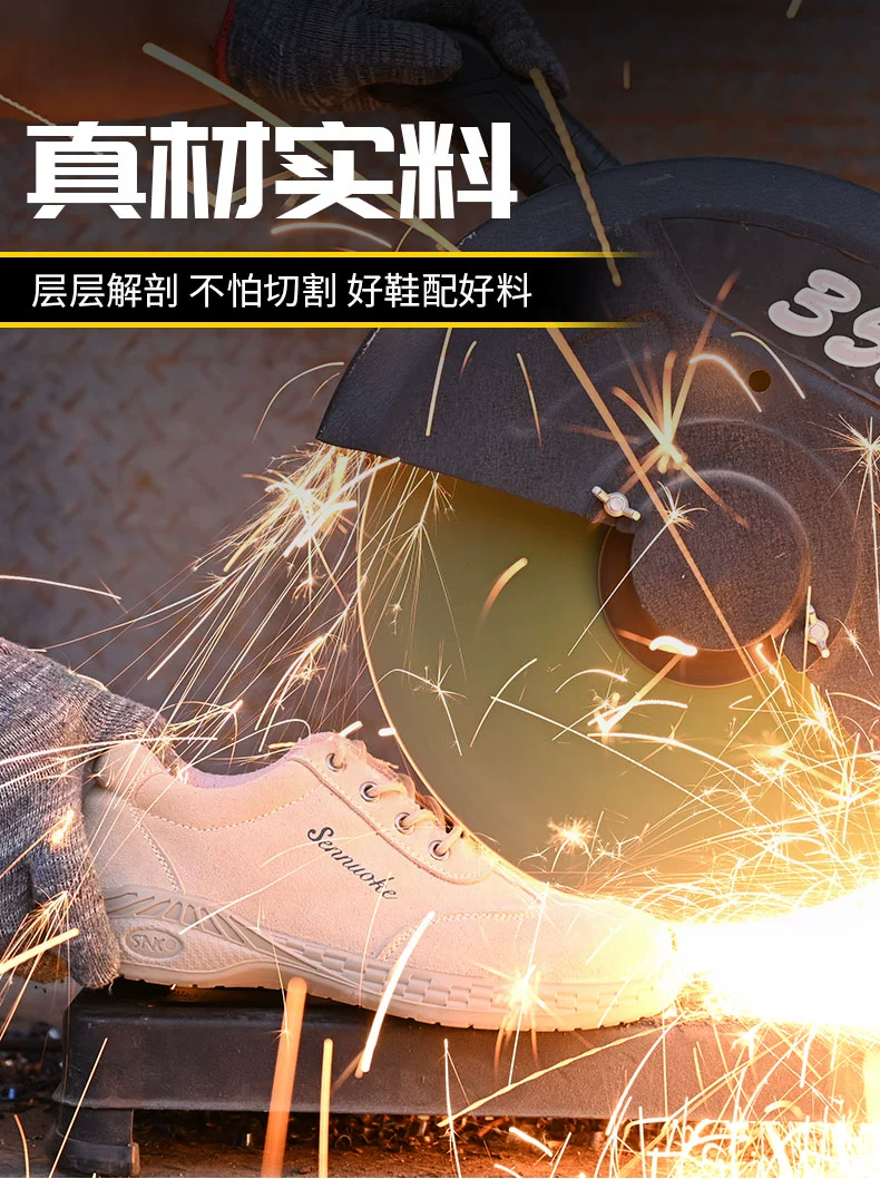 Labor protection shoes, men's work shoes, anti-odor, anti-smash, anti-puncture, steel toe cap, winter style cotton shoes, wear-resistant, special for welders