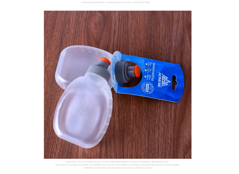Thực phẩm mùa hè chạy thể thao túi nước chai công suất lớn 250 ml chai nước ngoài trời marathon thuận tiện mini bình uống nước richell 200ml