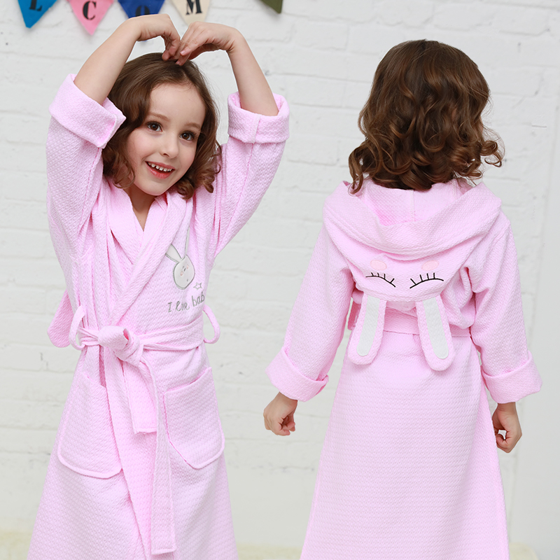 Cotton Childrens Cartoon Bathrobe Towel Material Boy Girl Swimming Baby Hooded Spring And Autumn Thickening Cotton Childrens Cartoon Bathrobe Towel Material Boy Girl Swimming Baby Hooded Spring And Autumn Thickening