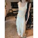 Aaaaxbbb fixed dyed knitted vest sleeveless short style for women