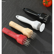 Stainless steel nail pig skin insertion pork hammer buckle meat needle hammer meat loosener roast meat insertion beef tendon fork steel nail meat insertion device