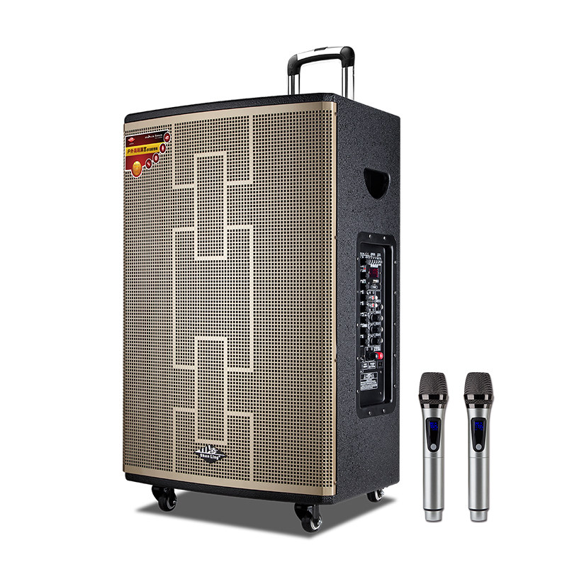 Mountain Ling Square Dance Sound Outdoor Pull Rod Wireless K Song Guitar Slingshot Charging 15 Inch High Power Selling Singing Speaker-Taobao