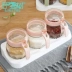 Hộp gia vị đặt lọ muối gia dụng nhà bếp cung cấp lon đường dụng cụ nhỏ Bộ phận muối dầu cho hộp gia vị lọ gia vị - Thiết bị sân khấu
